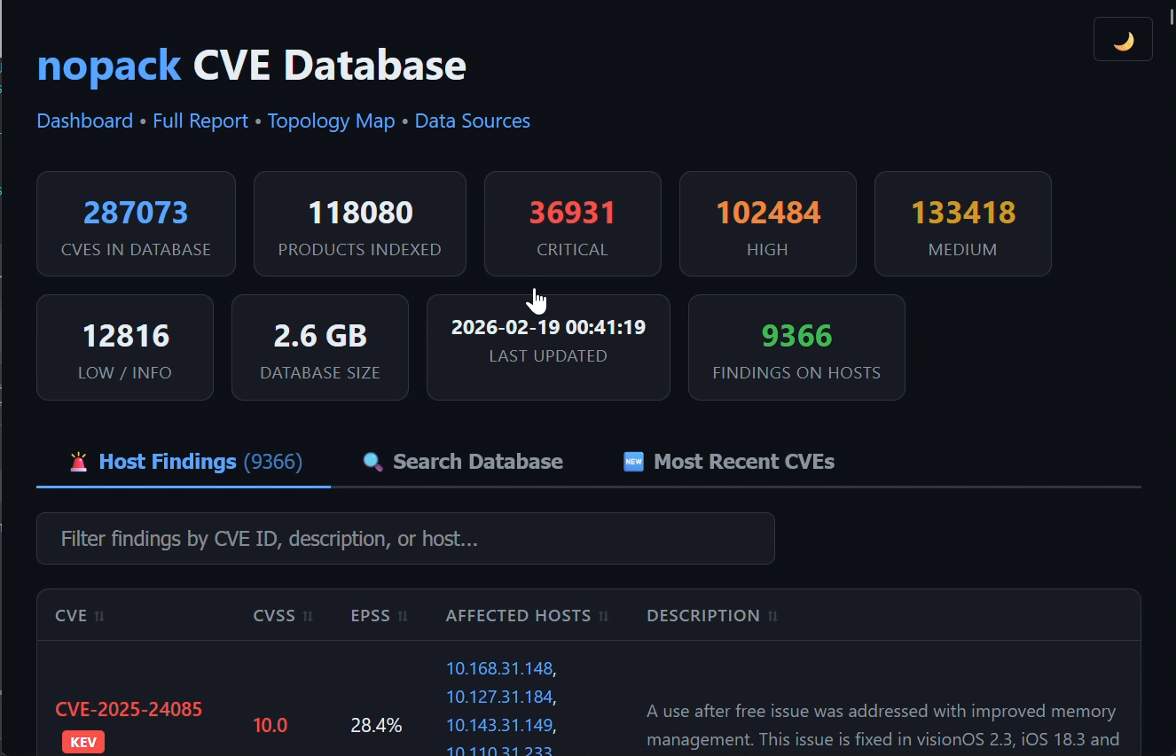 CVE Database Browser